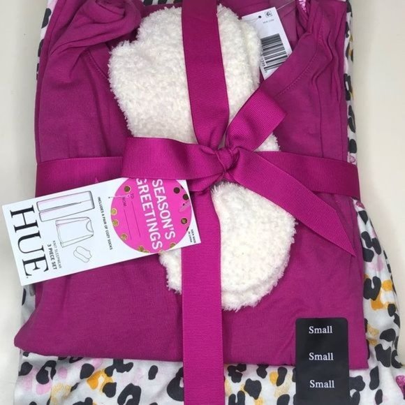 HUE Other - 32. HUE 3 Piece Rose Violet Pajama Set